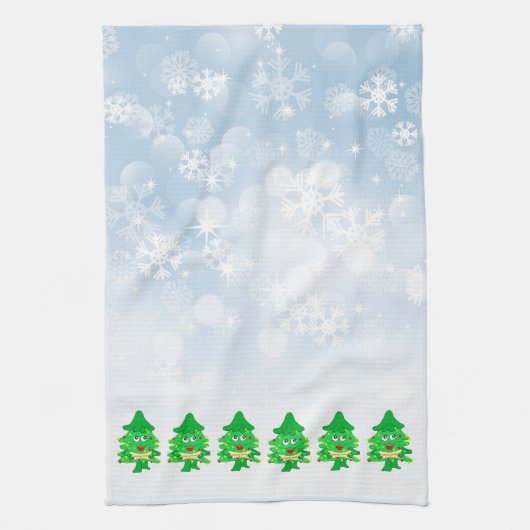 Linge De Cuisine arbre de Noël de Joyeux Noël (Vertical)