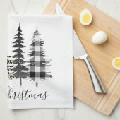 Linge De Cuisine Arbre de Noël de la ferme (Quart Plié)