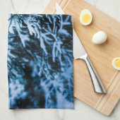 Linge De Cuisine Arbre de Noël enneigé d'hiver (Quart Plié)