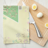 Linge De Cuisine Arbre de Noël et neige (Quart Plié)