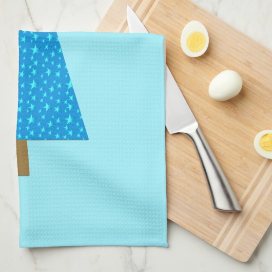 Linge De Cuisine Arbre de Noël moderne (Quart Plié)