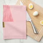 Linge De Cuisine Arbre de Noël moderne rose de corail d'Ombre (Quart Plié)