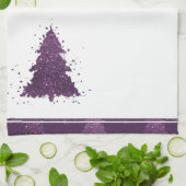 Linge De Cuisine Arbre de Noël Moody | Plum profond (Plié)