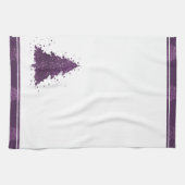 Linge De Cuisine Arbre de Noël Moody | Plum profond (Horizontal)