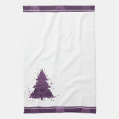 Linge De Cuisine Arbre de Noël Moody | Plum profond (Vertical)