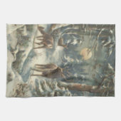 Linge De Cuisine Arbre de Noël Reinder Forêt À feuillage persistant (Horizontal)