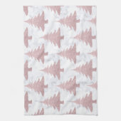 Linge De Cuisine Arbre de Noël rose élégant de parties (Vertical)