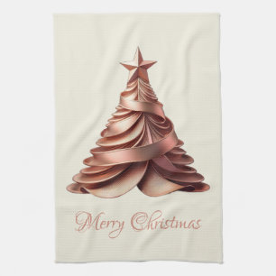Linge De Cuisine Arbre de Noël Rose élégant moderne