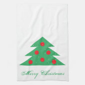 Linge De Cuisine Arbre de Noël Rouge Vert Joyeux Noël Cuisine T (Vertical)
