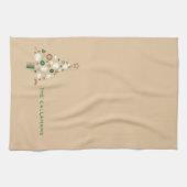 Linge De Cuisine Arbre de Noël Rustique Élégant Mignon (Horizontal)