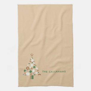Linge De Cuisine Arbre de Noël Rustique Élégant Mignon