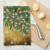 Linge De Cuisine Arbre de Noël Snowman (Quart Plié)
