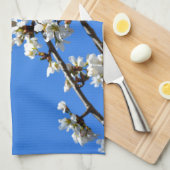 Linge De Cuisine Arbre de printemps blanc fleuri blanc (Quart Plié)