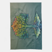 Linge De Cuisine Arbre de Vie Aube Changeante (Vertical)