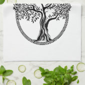 Linge De Cuisine Arbre de vie Thunder_Cove (Plié)