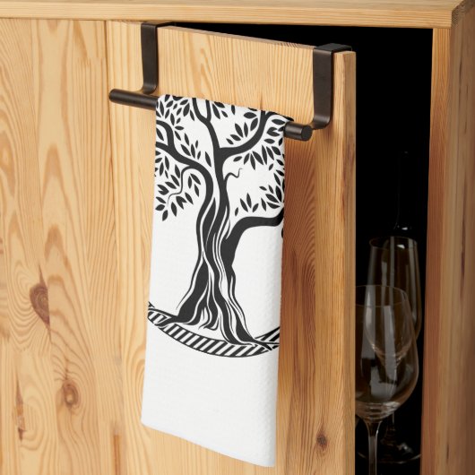 Linge De Cuisine Arbre de vie Thunder_Cove (Pliage en tiers)