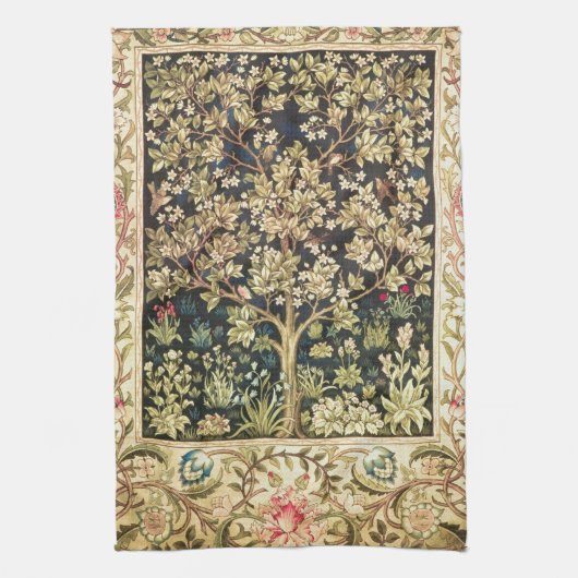 Linge De Cuisine Arbre de William Morris de Pre-Raphaelite de cru (Vertical)