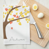 Linge De Cuisine Arbre d'or d'automne (Quart Plié)