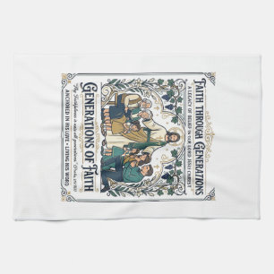 Linge De Cuisine Arbre Généalogique de Jésus Chemise Foi Basée Desi