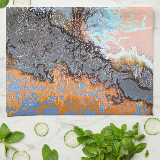 LINGE DE CUISINE ARBRES (Plié)