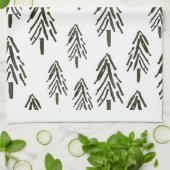 Linge De Cuisine Arbres à feuillage persistant (Plié)