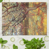 Linge De Cuisine Arbres abricot en fleurs par Vincent van Gogh (Plié)