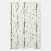 Linge De Cuisine Arbres bruns verts   (Vertical)
