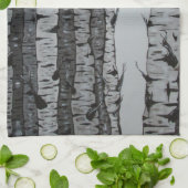 Linge De Cuisine Arbres de bouleau (Plié)