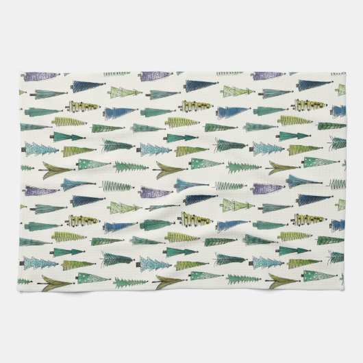 Linge De Cuisine Arbres de Noël (Horizontal)