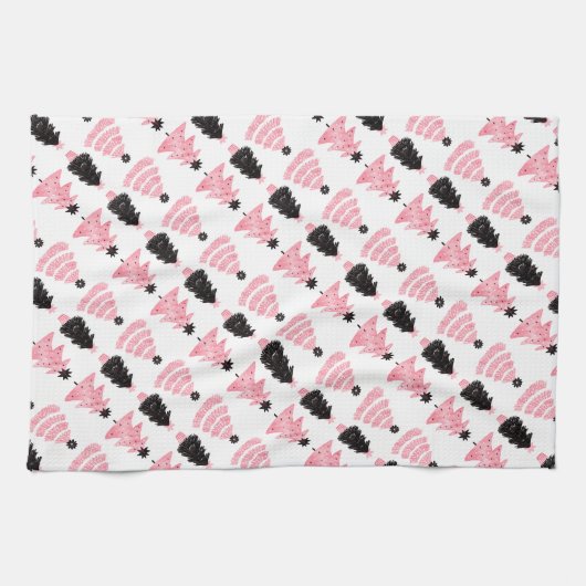 Linge De Cuisine Arbres de Noël (Horizontal)