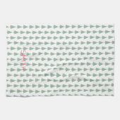 Linge De Cuisine Arbres de Noël Aquarelle Nom Art Vacances (Horizontal)