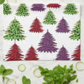 Linge De Cuisine Arbres de noël Empreintes de léopard (Plié)