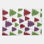 Linge De Cuisine Arbres de noël Empreintes de léopard (Horizontal)