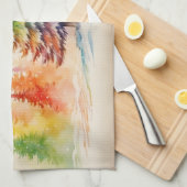 Linge De Cuisine Arbres de Noël Joyeux Noël Laisser Neige (Quart Plié)