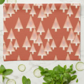 Linge De Cuisine Arbres de Noël métalliques modernes - cuivre et ro (Plié)