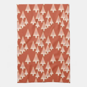 Linge De Cuisine Arbres de Noël métalliques modernes - cuivre et ro