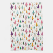 Linge De Cuisine Arbres de Noël rétro (Vertical)
