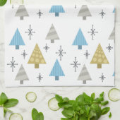 Linge De Cuisine Arbres de Noël rétro des années 50 (Plié)