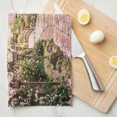 Linge De Cuisine Arbres Fleurs de Cerisier (Quart Plié)