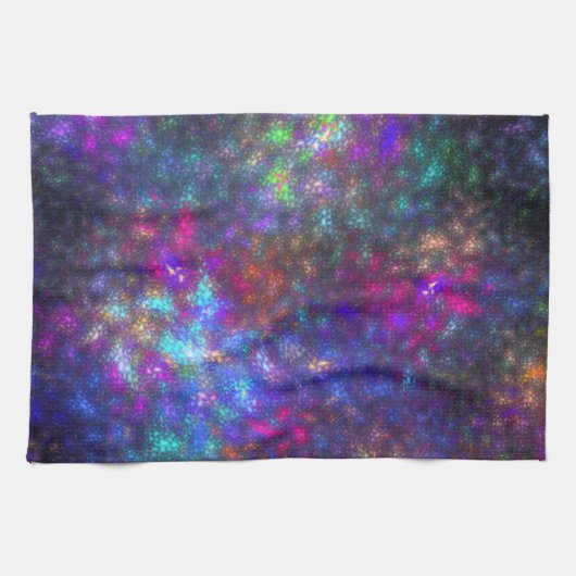 Linge De Cuisine Arc arc-en-ciel fractal (Horizontal)
