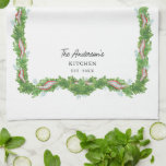 Linge De Cuisine Arc de Noël Family Cuisine personnalisée<br><div class="desc">Ajoutez une touche festive à votre cuisine ! Cette magnifique Serviette avec une guirlande de Noël avec arc ajoutera une merveilleuse touche de rouge et de vert.</div>