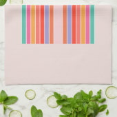 Linge De Cuisine Arc en arc-en-ciel moderne du milieu du siècle (Plié)