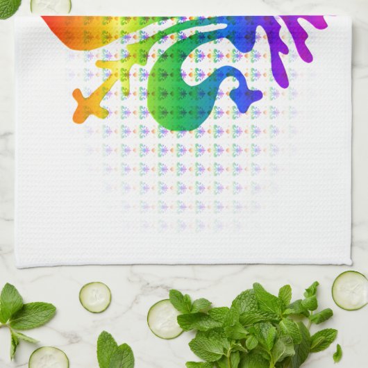 Linge De Cuisine Arc-en-ciel (Plié)