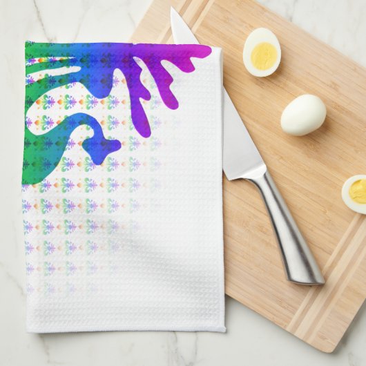 Linge De Cuisine Arc-en-ciel (Quart Plié)