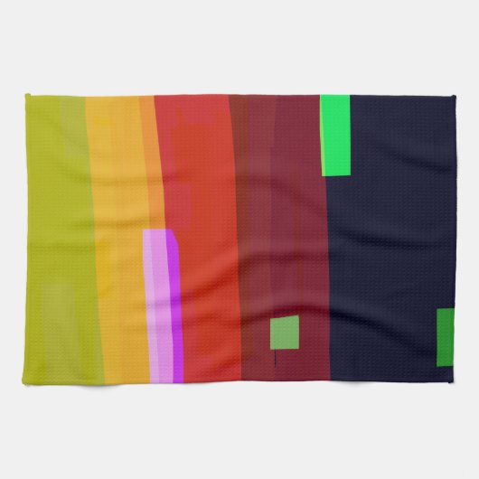 Linge De Cuisine Arc-en-ciel Abstrait (Horizontal)