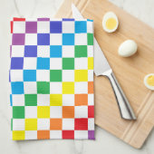 Linge De Cuisine Arc-en-ciel Checkered (Quart Plié)