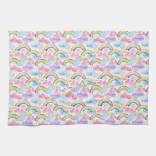 Linge De Cuisine Arc-en-ciel coloré, Nuage et Motif étoilé