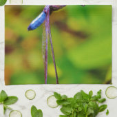 Linge De Cuisine Arc en ciel libellule et fleur (Plié)