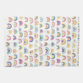 Linge De Cuisine Arc-en-ciel multicolore blanc (Horizontal)