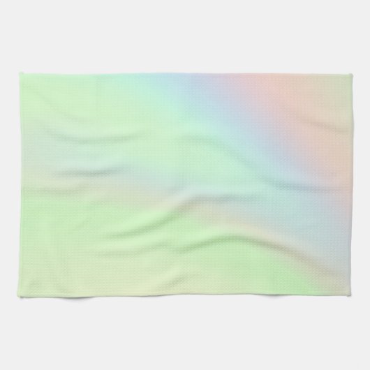 Linge De Cuisine Arc-en-ciel pastel de couleur (Horizontal)